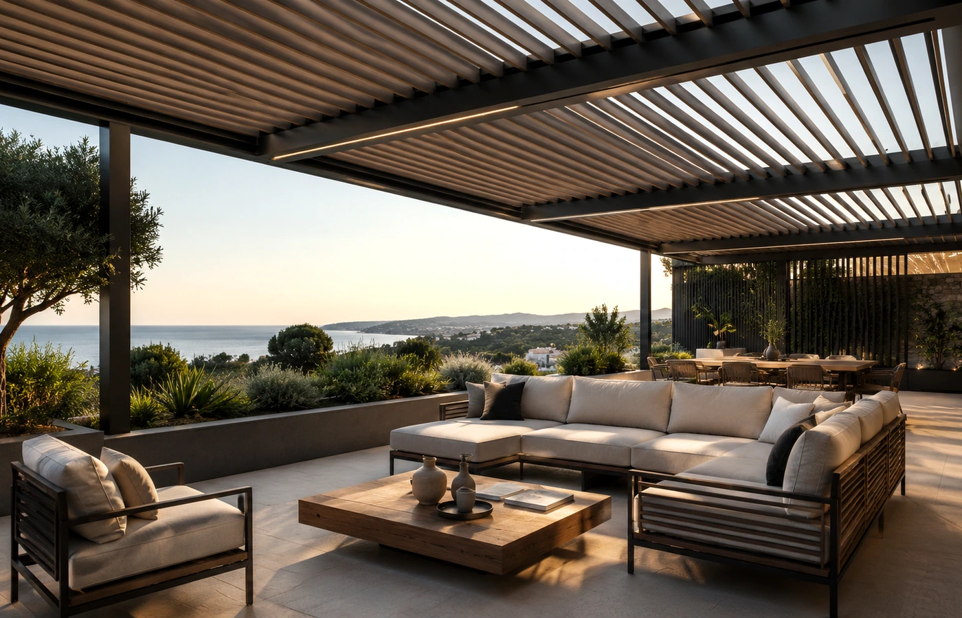 İzmir pergola sistemleri uygulama örneği - Uygulama 1